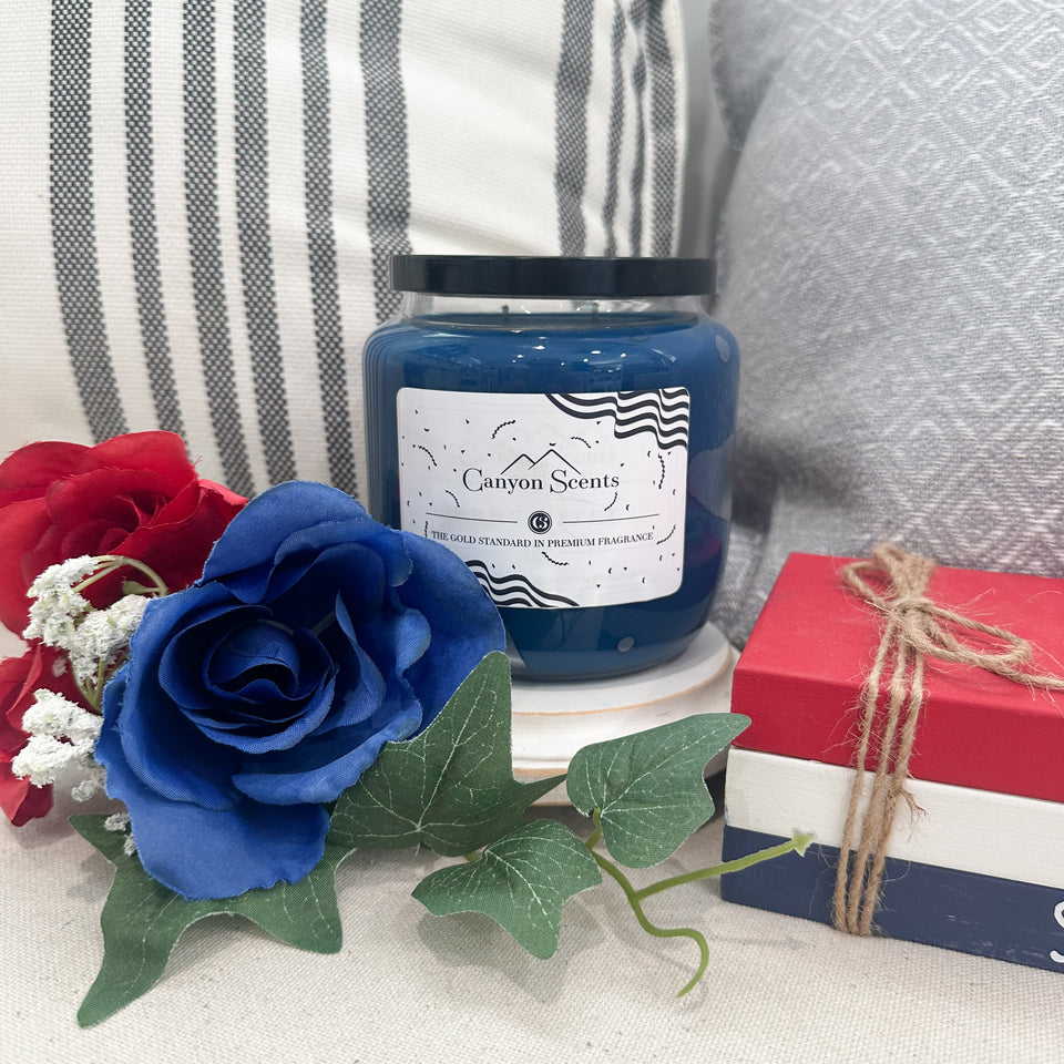 Patriotic Berry Citrus Candle (Blue)