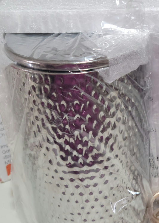 Warmer & Wax Pods Holder Set - Hammered Chrome