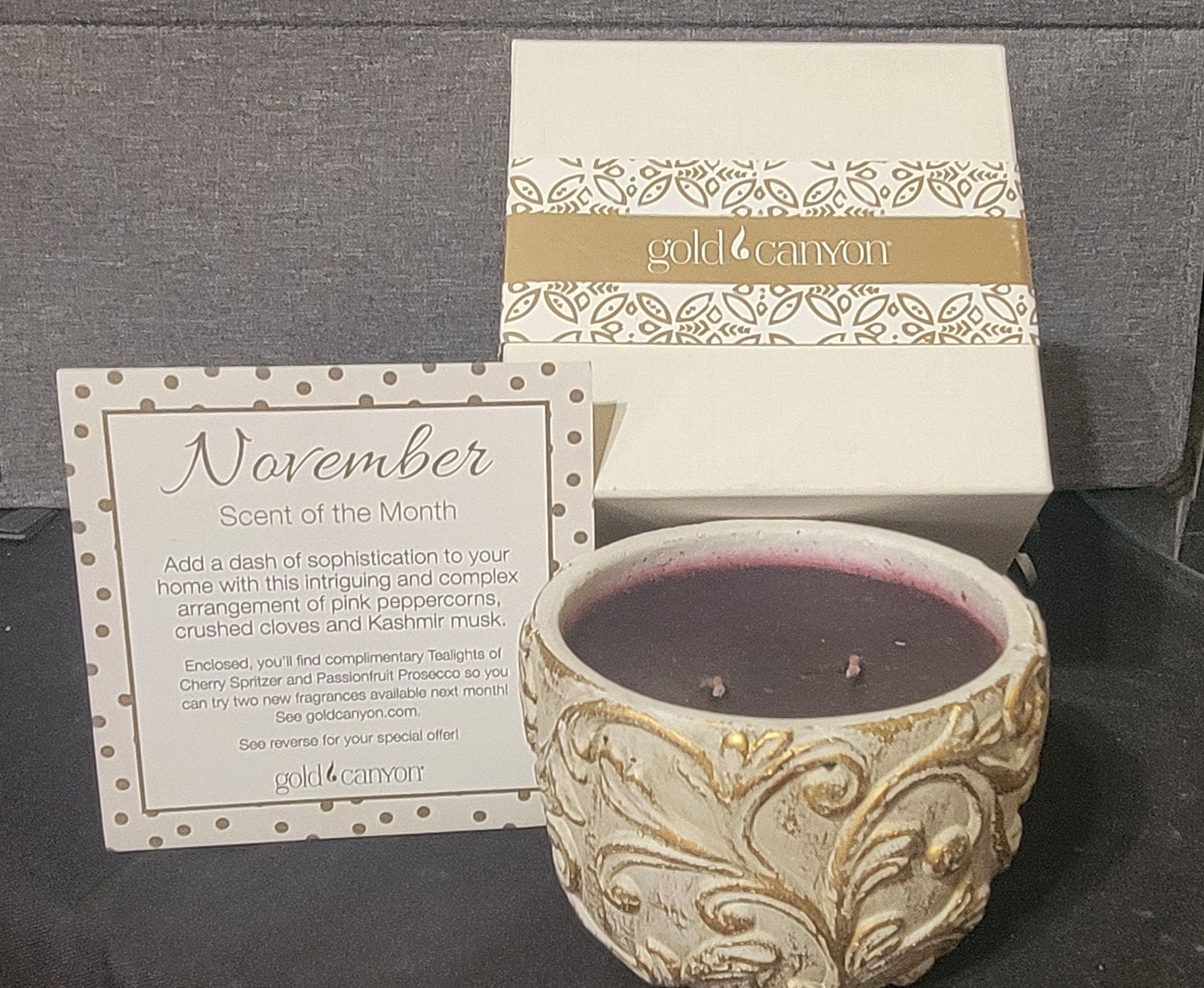 Gold Canyon Candle ~November 2018~ Scent of the Month