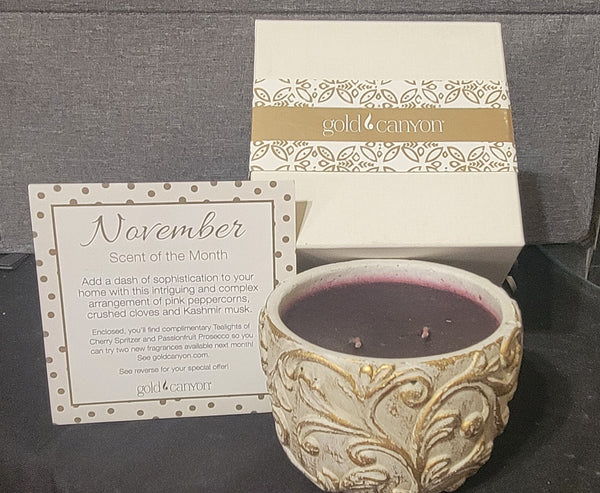 Gold Canyon Candle ~November 2018~ Scent of the Month