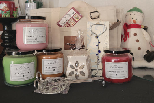 4 Seasons Gift Bag ~ 4 Candles + Stuffed Gift Bag