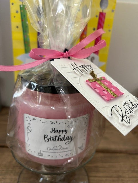 Birthday Gift Candle ~ "Champagne Wishes"