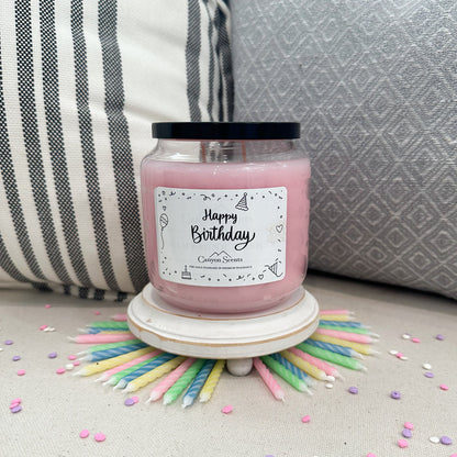 Birthday Gift Candle ~ "Champagne Wishes"