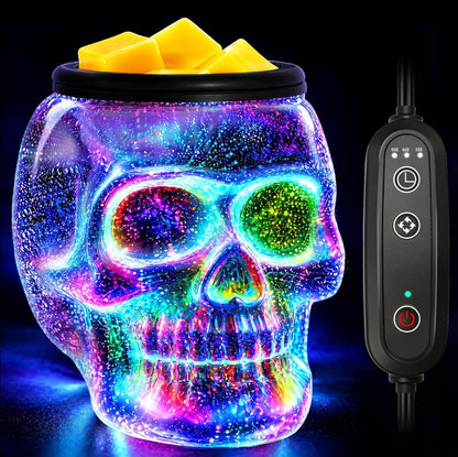 Glass Skull Wax Cubes Warmer