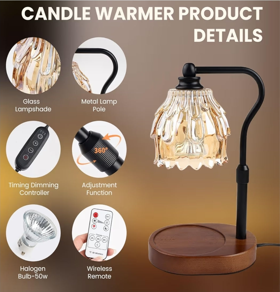 Candle & Wickless Pods Warmer Lamp - Green