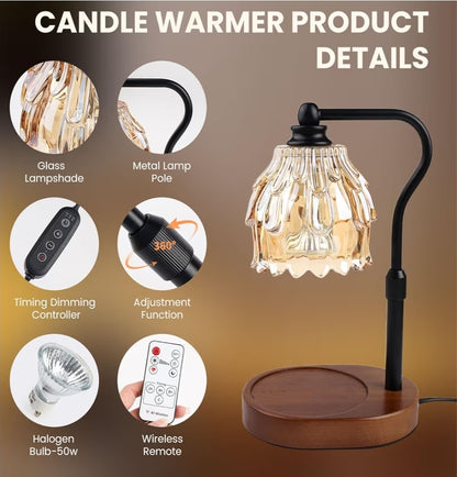 Candle & Wickless Pods Warmer Lamp - Green