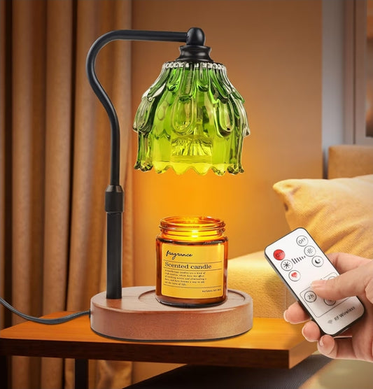 Candle & Wickless Pods Warmer Lamp - Green