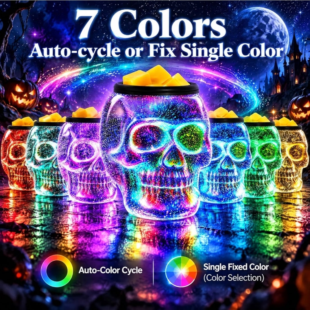 Glass Skull Wax Cubes Warmer