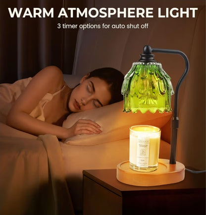 Candle & Wickless Pods Warmer Lamp - Green