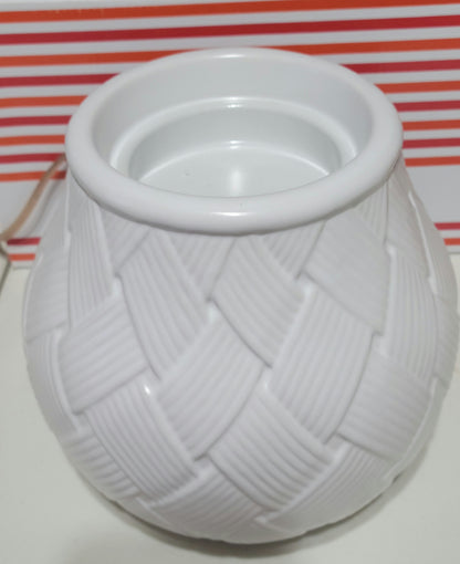 Warmer w/Timer ~ Basketweave ~ For Wickless Pods & Beanie Melts