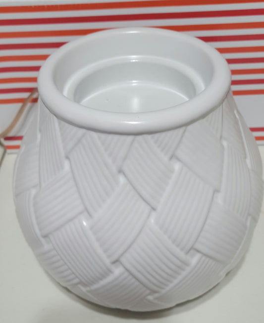 Warmer w/Timer ~ Basketweave ~ For Wickless Pods & Beanie Melts